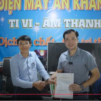 Học viên online sửa chữa Tivi: anh Vũ Đình An trở thành chủ cửa hàng tại địa phương